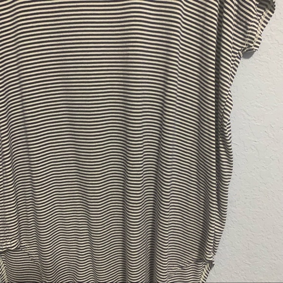 Anthropologie Floreat Striped Jersey High Low T-shirt Dress Tunic - Picture 3 of 4